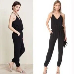 Amanda Uprichard Madison Jumpsuit Red Spaghetti Strap Romper Pantsuit Size P